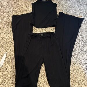 Naked Wardrobe Black Sleeveless Jumpsuit